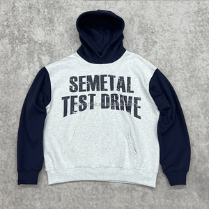 Sérigraphie vierge lourde surdimensionnée 100% coton Vintage 420 Gsm polaire personnalisé Vintage Patchwork Hoodie fabricant - Product Image 2