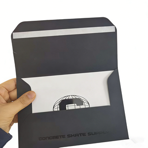 Nouvelles Enveloppes en Papier Noir de Haute Qualité avec Logo UV, Sacs d'Invitation en Papier - Product Image 1