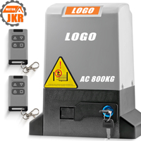 Abrepuertas Corredera Eléctrico Inteligente para Garaje, Sistema de Engranajes de Aleación de Aluminio y Acero Inoxidable de 800 kg, Puerta Automática