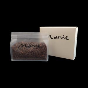 ถุงบรรจุกาแฟดีไซน์ตามสั่งขนาด250กรัมถุงใสด้านล่างใสพร้อมกล่องวาล์ว - Product Image 1