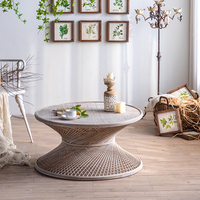 Table en rotin Boho ronde moderne café meubles de salon ferme meubles en bambou thé Table basse fabriquée en Chine
