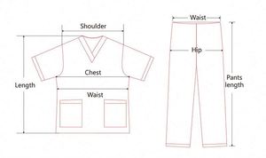 Uniforme Médico de Belleza, Blusa con Cuello en V + Pantalones, Traje de Enfermera, Conjuntos de Uniformes Médicos - Product Image 6
