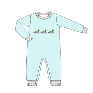 Ropa Infantil Personalizada de Primavera/Otoño con Estampado de Patos Mallard, 95% Algodón, 5% Elastano, Venta al Por Mayor para Recién Nacidos - Product Image 5