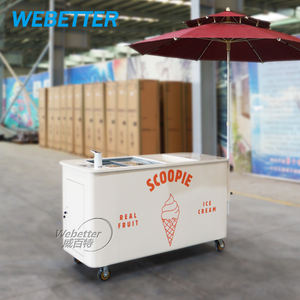 WEBETTER dondurma arabası portatif araba meyve suyu itme sepeti Popsicle ekran ticari Gelato sepeti satılık - Product Image 4