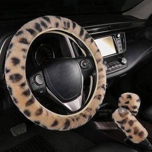 Cubierta de freno de mano transfronteriza elástica con estampado de <span class=keywords><strong>leopardo</strong></span>, cubierta de engranaje, cubierta de <span class=keywords><strong>volante</strong></span> de coche - Product Image 5