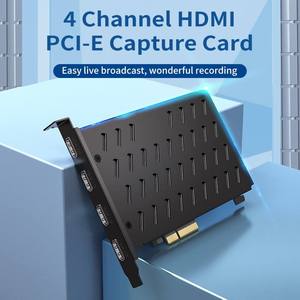 <span class=keywords><strong>Tarjeta</strong></span> de Captura PCIe X4 Quad HDMI <span class=keywords><strong>Plus</strong></span> Grabadora de Video de <span class=keywords><strong>4</strong></span> Canales 1080P 60fps, Picture-in-Picture, YUY2 para Transmisión en Vivo - Product Image 2