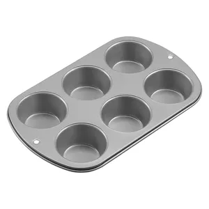 6 Kopjes Met Antiaanbaklaag Muffinpan Cake Tin-Oven Cupcake-Lade