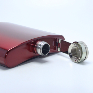 6oz merah biru hijau besi tahan karat saku panggul Flask wiski anggur alkohol Wanita Pria kreatif peralatan minum perjalanan hadiah minuman keras labu - Product Image 4