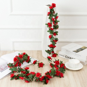 Fiori Artificiali, Ghirlande di Rose e <span class=keywords><strong>Glicine</strong></span>, Decorazioni per Archi Nuziali, Ghirlande di Fiori Finti per Feste - Product Image 1