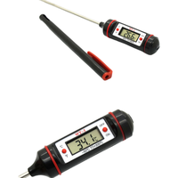 Termometer Daging Plastik Digital TianLian yang Dapat Disesuaikan, Higrometer BBQ dengan Layar LED USB, Berperingkat IP55, Instrumen Temperatur OEM