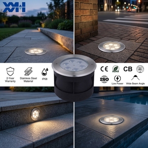 Luz LED Profesional DMX512 para Empotrar en Suelo, 5W 6W, IP68, Acero Inoxidable SS304, Lámpara Enterrada para Proyectos de Paisajismo y Fachadas de Prestigio - Product Image 1