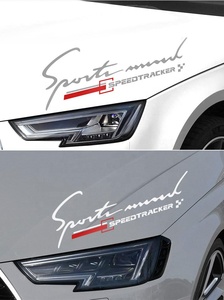 Décalcomanie d'esprit de sport capot de voiture de course fenêtre latérale de carrosserie garniture en <span class=keywords><strong>vinyle</strong></span> réfléchissant autocollant graphique accessoires de voiture partie extérieure universelle - Product Image 3