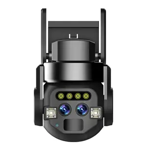 Zoom ibrido 4MP 2K 10x 2.8 + 8mm telecamera IP PTZ a doppio obiettivo WiFi rilevamento umano telecamera di videosorveglianza di sicurezza Audio da 2mp 1080P