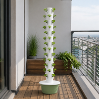 Tour hydroponique verticale à 13 niveaux pour jardinage intérieur avec pompe de circulation d'eau pour les cultivateurs à domicile