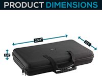 OEM Eva adapté au contrôleur Pioneer DJ DDJ-SB3 / DDJ-SB2 DJ / DDJ-400 ou DDJ-RB sac de rangement portable à deux canaux pour contrôleur