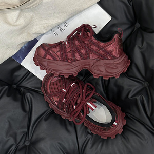 Zapatillas Deportivas de Mujer con Diseño Exclusivo, Primavera 2026, Suela Gruesa, Aumentan la Estatura, con Pedrería, Casuales y a la Moda - Product Image 6