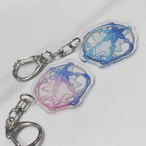 Wowei trò chơi genshin tác động nhân vật hai mặt vướng víu Acrylic Laser Keychain Mặt dây chuyền Túi Quà Tặng quyến rũ - Product Image 3