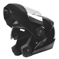Nouveau casque de moto modulaire intégral à double visière rabattable de haute qualité avec double visière en ABS