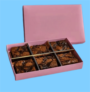 Caja de embalaje de papel de Arte de gama alta más vendida para comida para pastel, nueces, donuts, Sushi, pastelería, panadería, galleta, <span class=keywords><strong>Brownie</strong></span> con insertos - Product Image 4