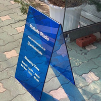 Présentoir de panneau publicitaire sur pied personnalisé visibilité améliorée IP65 résistant aux intempéries léger 1kg pour extérieur/intérieur
