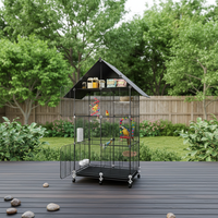Cages à oiseaux métalliques robustes et spacieuses pour l'élevage, cages à calopsites de grande taille pour l'élevage