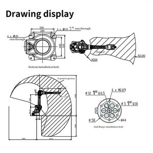 Robot Industrial de Seis Ejes Braun Spray, Robot de Soldadura y Apilamiento, Sistema de Robot Industrial - Product Image 2