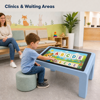 Table tactile interactive intelligente pour la programmation et le codage STEM pour enfants, 32, 43, 55 pouces, pour la salle de classe, la maison, le laboratoire, les cours de robotique, OEM personnalisé, IP65