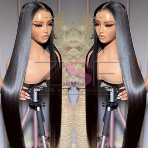 13x4 13x6 HD dantel ön peruk İnsan saç ön-siyah kadınlar için kemik düz ham bakire vietnamlı saçı HD dantel Frontal peruk - Product Image 1