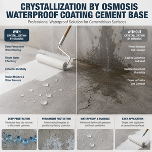 Revêtement imperméabilisant pénétrant à base de ciment cristallin durable pour chambres de désalimentation en béton – Vente en gros usine - Product Image 3