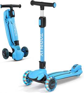 Scooters pliants pour enfants de 8 à 12 ans avec hauteur réglable-Scooter pour tout-petits Lean-to-Steer & Widen Anti-Slip <span class=keywords><strong>Deck</strong></span> - Product Image 1