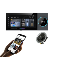 Tuya WiFi Android 6 pulgadas tipo UE inteligente inwall Panel de control central multifunción con sistema de música de fondo de puerta de enlace ZigBee
