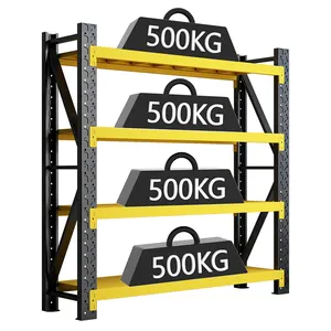 Factory in Morgie steel racks with Adjustable Utility Shelves 3 Tie Heavy duty shelving rack for industrial storage