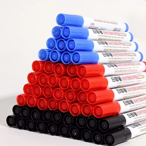 Marqueurs Effaçables à Sec Écriture Fluide et Effaçage Facile Rouge Bleu Noir pour <span class=keywords><strong>Tableau</strong></span> Blanc - Product Image 1