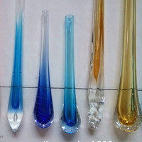 Lustre en verre de Murano personnalisé de 90 cm, fait à la main, coloré, en forme de gouttelettes d'eau, contemporain, luminaires de plafond personnalisés MJ