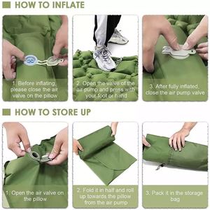 Colchoneta Inflable Ultraligera para Camping con Bomba de Pie Integrada, Colchón de Aire Compacto y Ligero, la Mejor Colchoneta para Dormir - Product Image 3