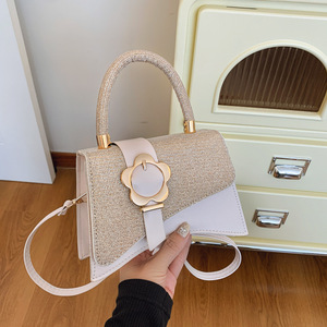 Bolso de Mano Brillante de Moda Coreana para Mujer 2026, Nuevo Bolso de Hombro de Lujo Ligero con Cierre de Flor, Textura Premium, Bolso Cruzado - Product Image 3