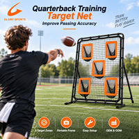 Filet d'entraînement portable pour lanceur de football américain à 5 poches, pour l'entraînement de la précision de la passe, avec logo personnalisé OEM