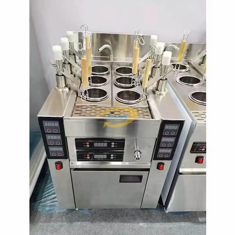 Automatic Lift Commercial Electric Gas Automatic Ramen Noodle Cooking Machine