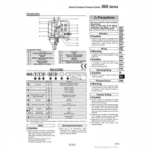 Interruptor de presión de uso general SMC Pneumatics - Product Image 1