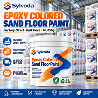 Peinture de sol en résine époxy sans joint, colorée, écologique, résistante à l'usure et imperméable, en seaux, vente en gros usine