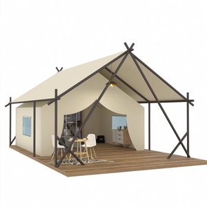 Outdoor Luxury Camping <b>Tent</b> 6-8 Person Diagonal Bracing Oxford Fabric Four-season One Bedroom One Living Room <b>Large</b> Space - Product Image 1