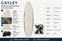 Planche de surf longboard Color Splatter complète avec ailerons et leash de sécurité, planche de surf personnalisée OEM pour la vente en gros