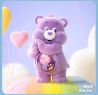 Original pour Pop Mart nouveau Design ours prudents coloré câlins série PVC peluche figurines mode bureau ornements poupée boîte mystère