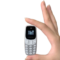 Teléfono Móvil Mini BM10 2G GSM Doble SIM en Espera, Baja Radiación, Teléfono de Botones Pequeño de Bolsillo, Teléfono de Respaldo Portátil