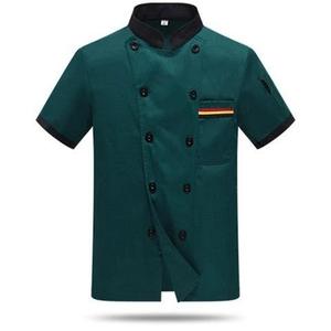 Uniforme de Restaurante Personalizado, Camisa de Manga Corta para Cafetería, Chaqueta de Chef Unisex, Conjunto de Uniforme de Cocina, Ropa de Cafetería, Uniforme de Camarero de Hotel - Product Image 2