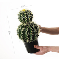 Plante artificielle de cactus réaliste et écologique, résistante aux UV, en pot, pour intérieur, couloir, mariage, usage commercial