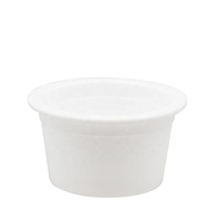 Impression de logo personnalisé 50g, petite tasse en plastique de pâte blanche, boîte d'emballage de pâte de tomate, pot en plastique PP de qualité alimentaire