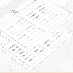 Estante de almacenamiento de Metal <span class=keywords><strong>Vertical</strong></span> de acero al carbono escalable, cajón de cocina, cuenco, cesta, organizador para botellas de condimentos, estante para platos - Product Image 3