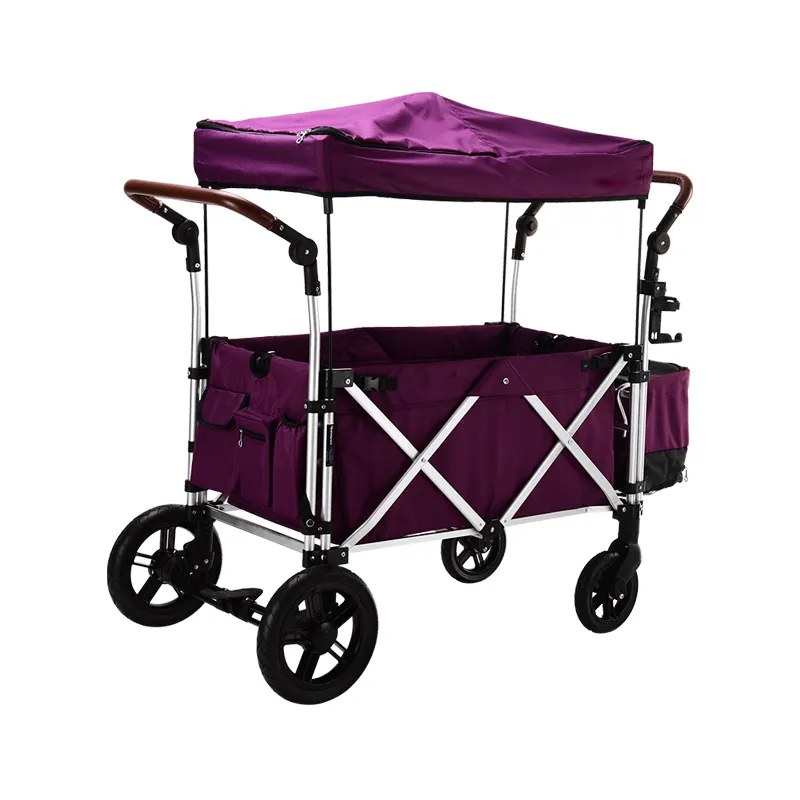 Alaun Twin Doppel Kinderwagen Wagen Klapp wagen mit Baldachin für Kinder und Fracht garten Outdoor Park Utility Baby wagen