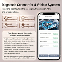 Escáner OBD2 V800, Lector de Códigos con Conectividad por Cable, Herramienta de Diagnóstico CAN para Autos 1996+, Lectura/Borrado de Códigos de Error